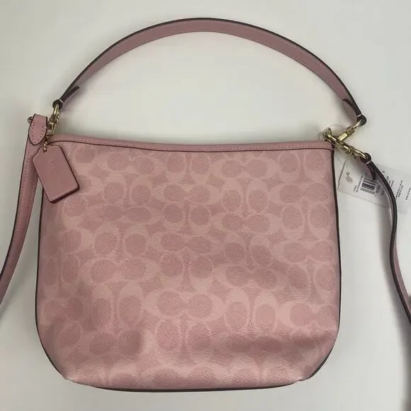 Coach CT800 City In Signature Canvas Powder Pink Bucket Bag - Picture 7 of 15
